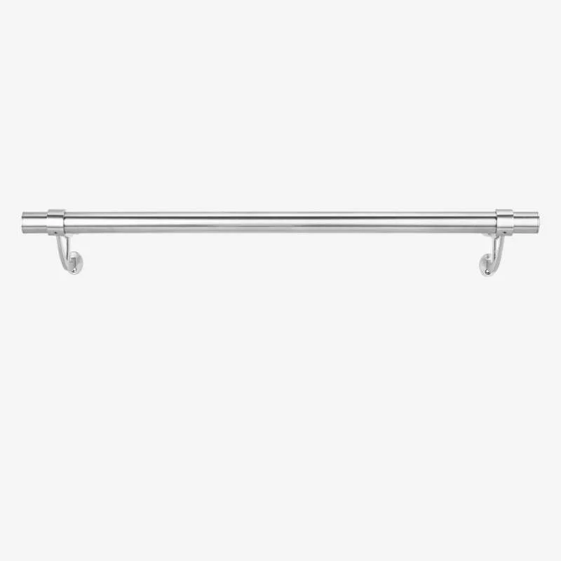 Edelstahl Design Kleiderstange Garderobenstange massiv S-Haken Auswahl