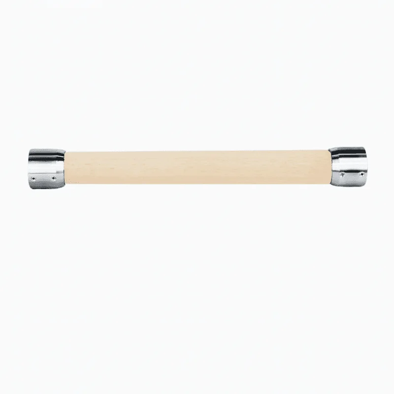 Edelstahl - Ahornholz Garderobenstange - Kleiderstange - versteckte Verschraubung