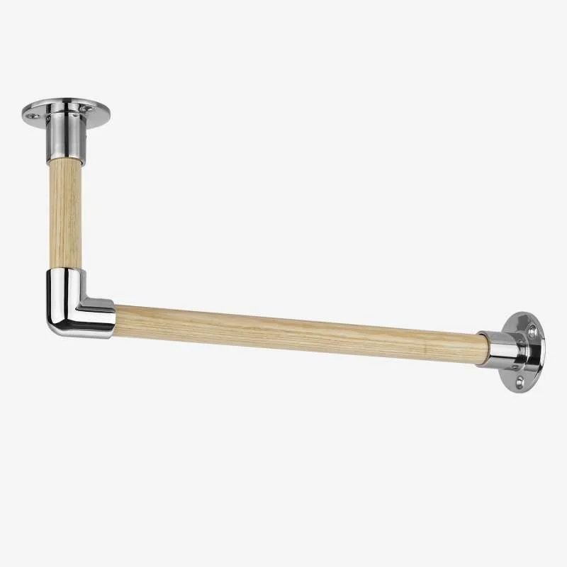 Garderobenstange L-Form Kleiderstange aus 25 mm Holzstab - Bild 3