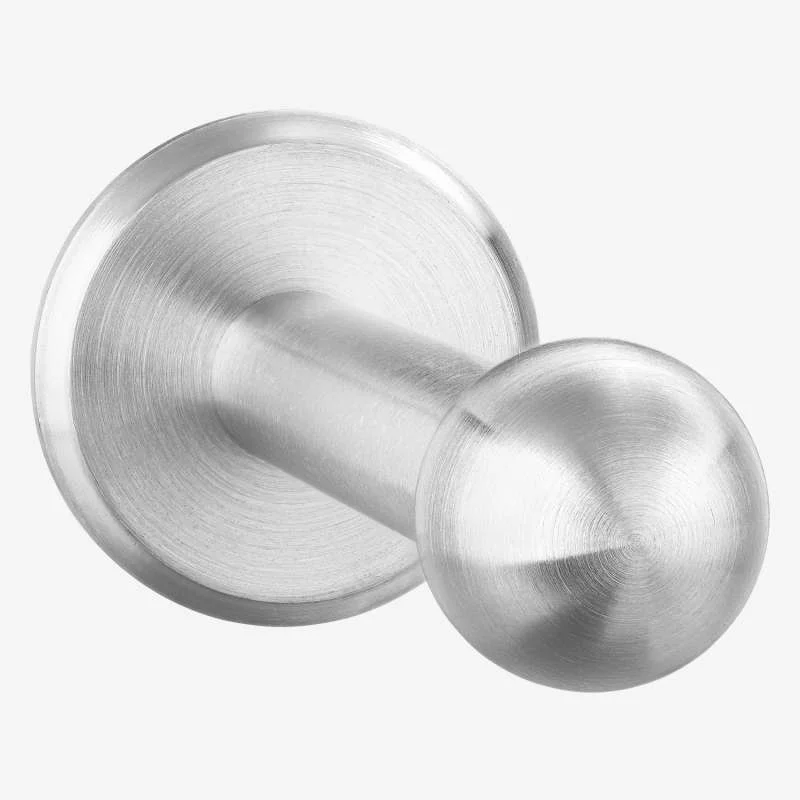 Edelstahl Kleiderhaken - Handtuchhaken kurz incl. V2A Voll-Kugel