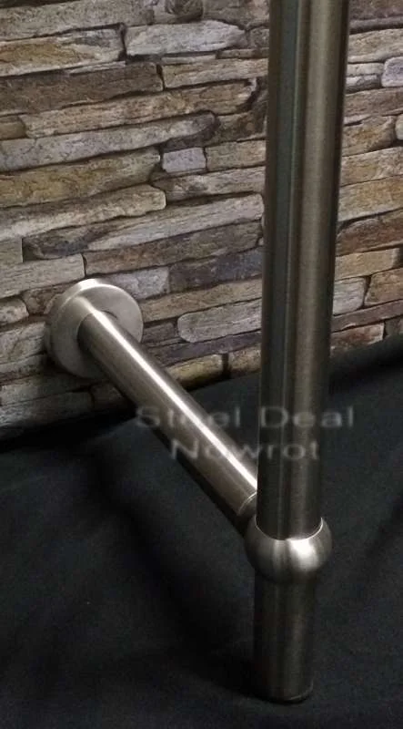 Edelstahl Standgarderobe für Wandmontage - Bild 3