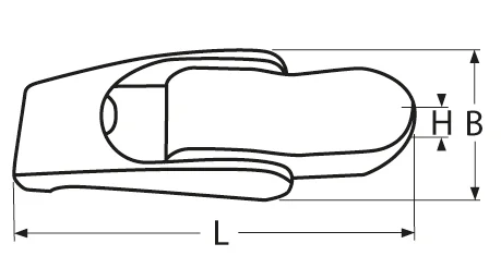 Überfallscharnier – 82mm, Schwarz matt - Bild 2