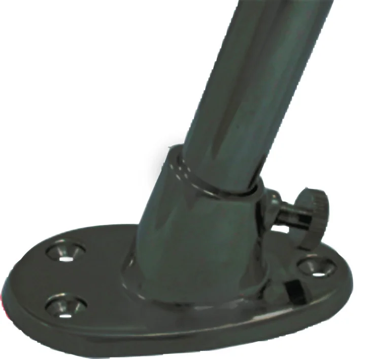 Flaggenstockfuß – für Flaggenstock 25mm, schwarz matt